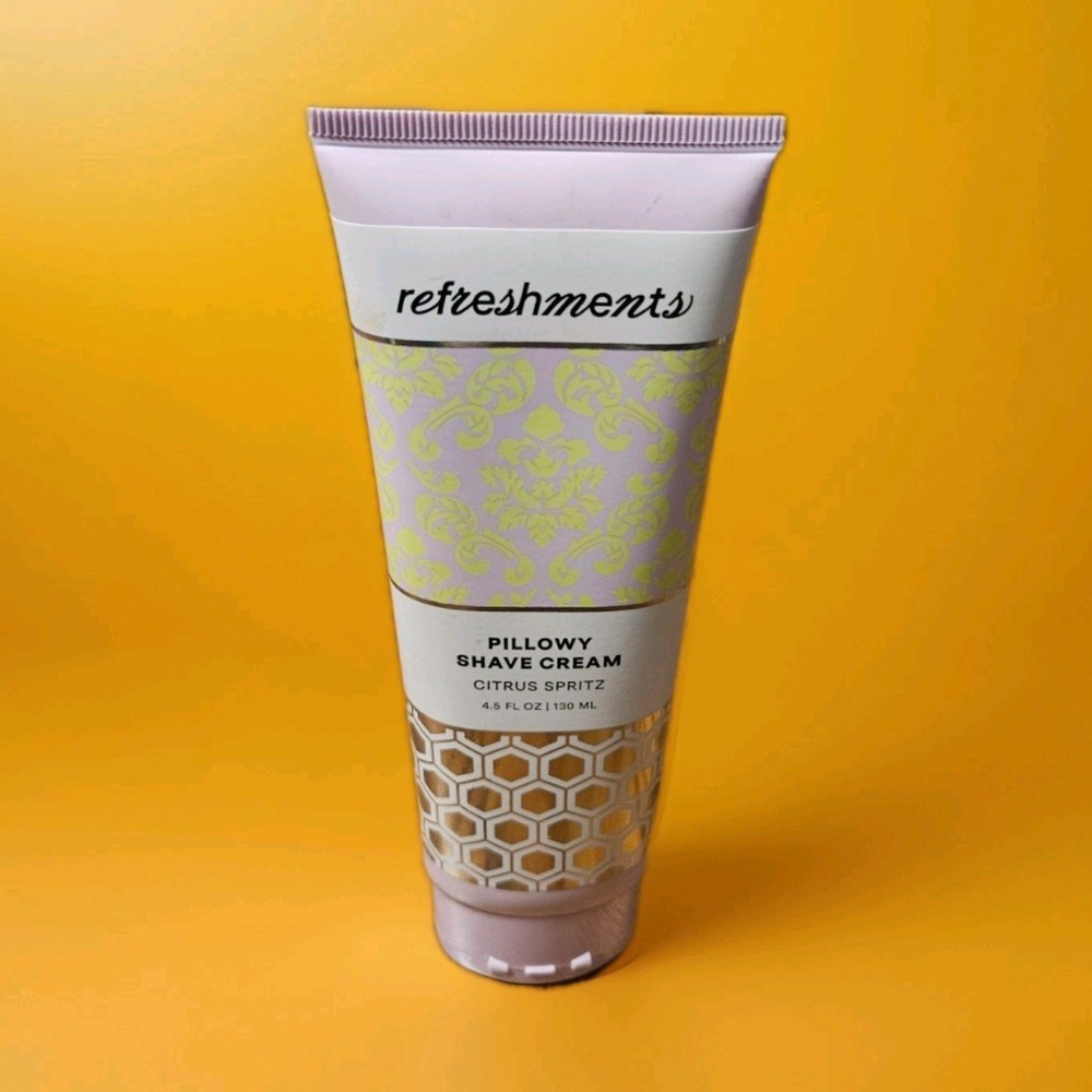 refreshments Pillowy Shave Cream, Citrus Spritz, Vegan, 4.5 fl oz
